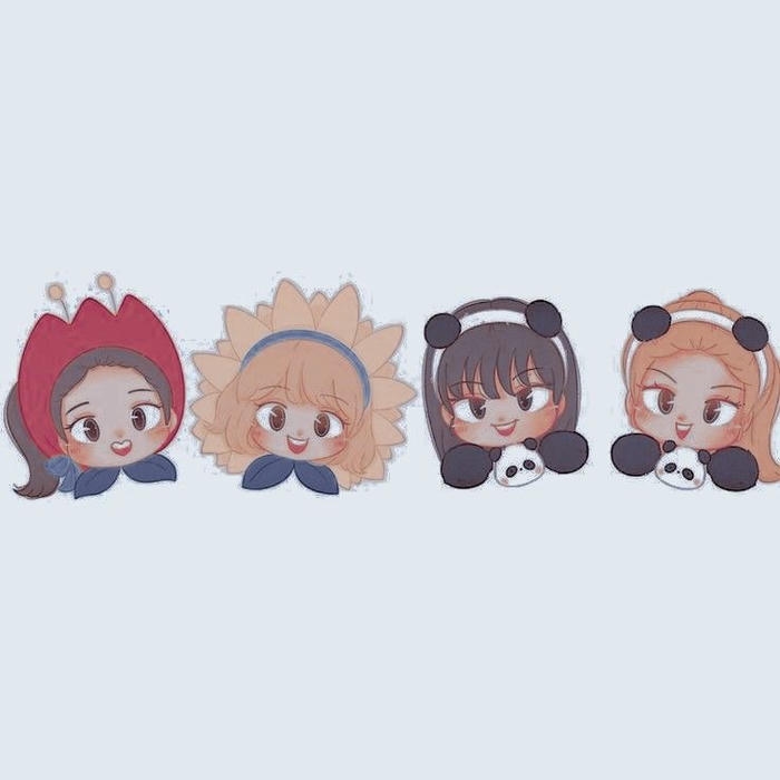 hình blackpink chibi hình ảnh dễ thương
