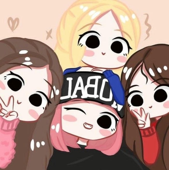 hình blackpink chibi nhân vật đáng yêu