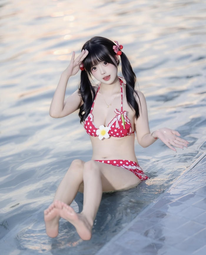 hình cosplay bikini phong cách anime
