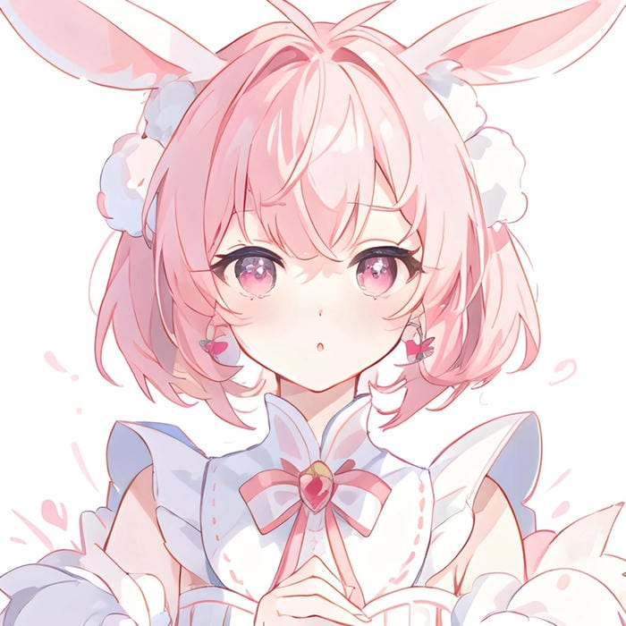 hình đại diện anime nữ mỉm cười