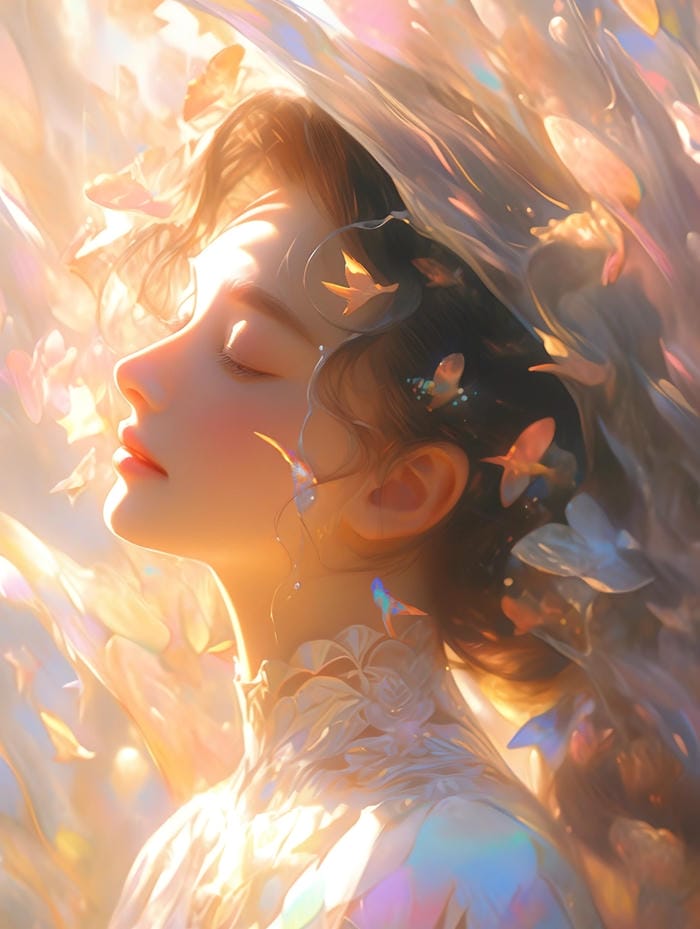 sad anime girl wallpaper