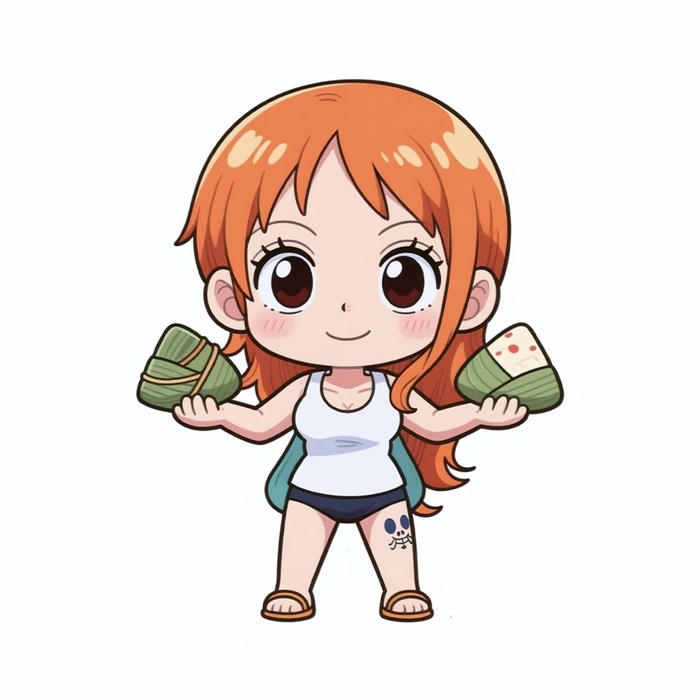 Ảnh anime chibi nhân vật nữ dễ thương kiểu hoạt họa