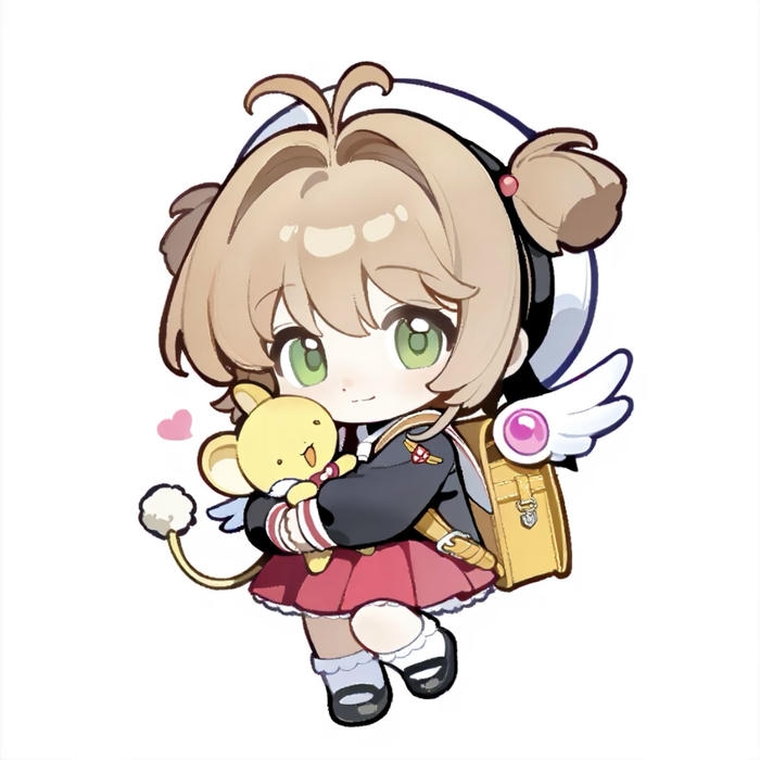 Ảnh anime chibi nhân vật nữ dễ thương kiểu tối giản