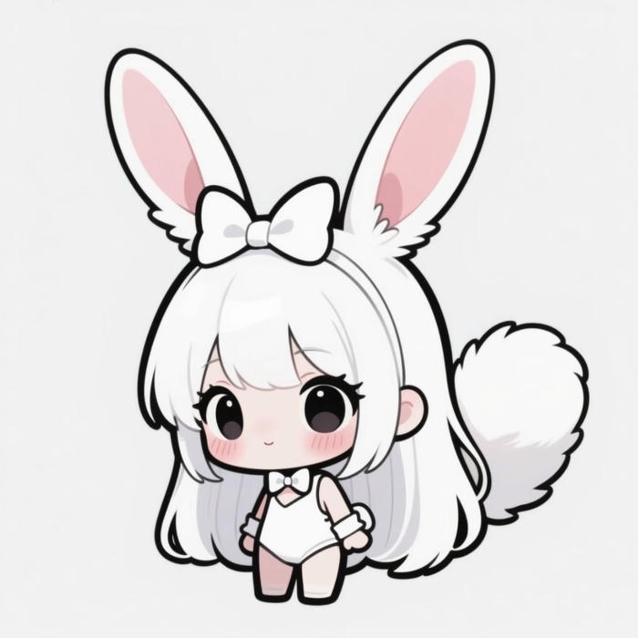 Ảnh anime nữ chibi nét vẽ đáng yêu
