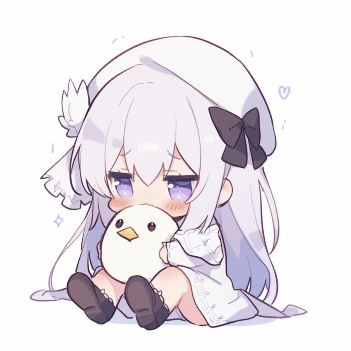 Ảnh anime nữ chibi tạo hình nhỏ xinh