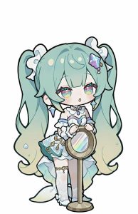 Bức ảnh anime nữ chibi dễ gây thiện cảm