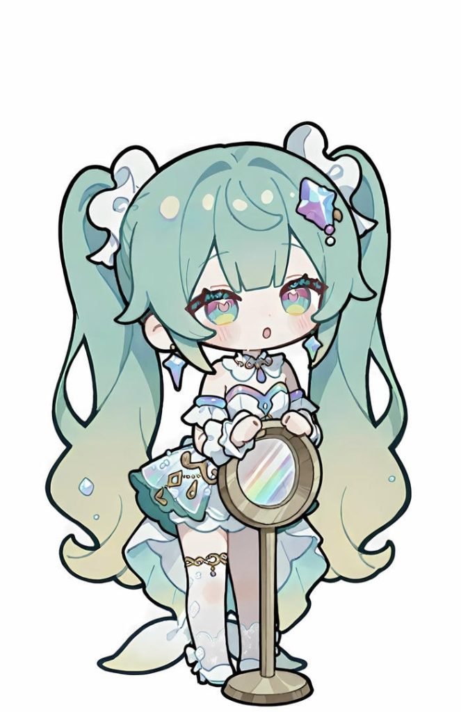 Bức ảnh anime nữ chibi dễ gây thiện cảm