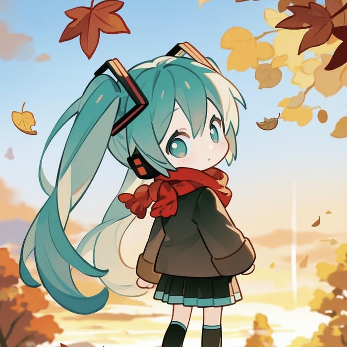 Bức ảnh anime nữ chibi mang không khí vui