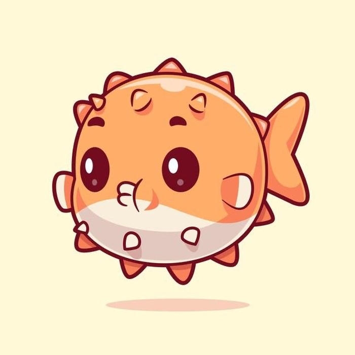 Bức ảnh cá chibi cute chủ đề đại dương