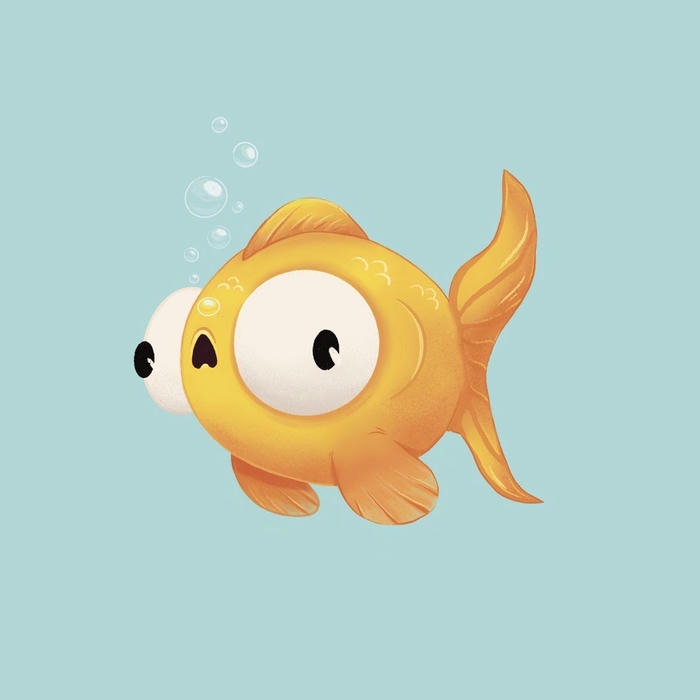 Bức ảnh cá chibi đáng yêu cùng đôi mắt lồi