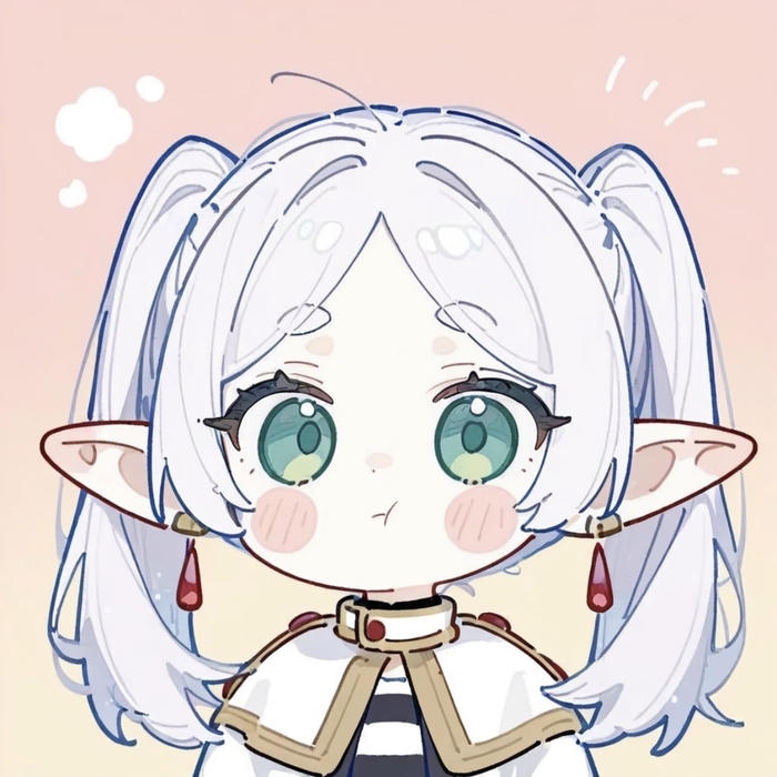 Bức hình anime chibi cô gái nhỏ cute nét vẽ gọn