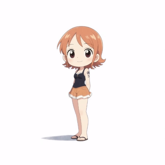 Bức hình anime chibi cô gái nhỏ trông rất đáng yêu