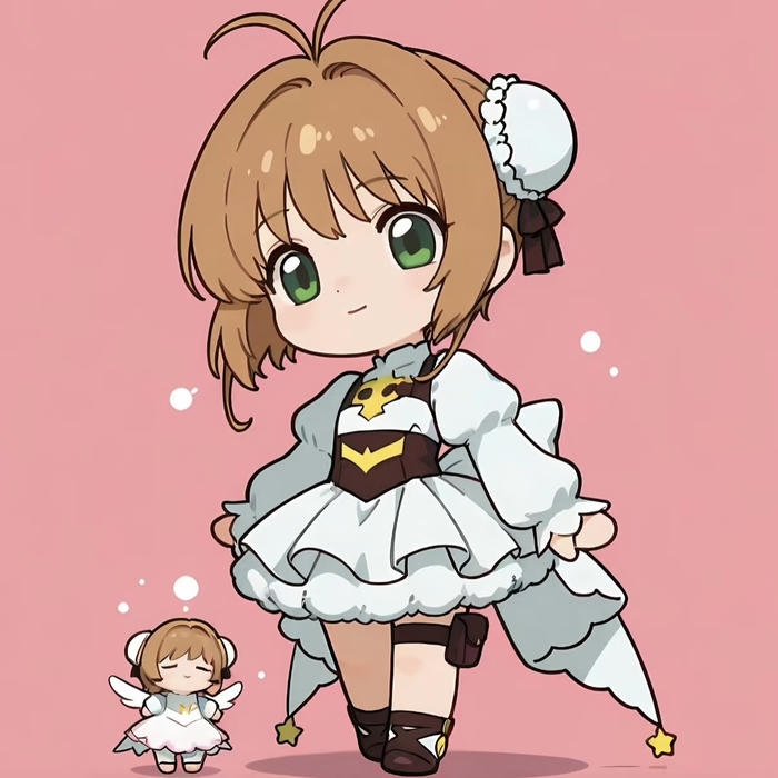 Bức hình anime chibi cô gái nhỏ với nét đáng yêu