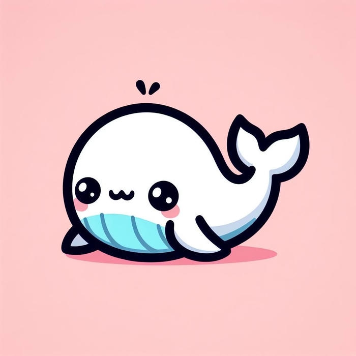 Bức hình cá chibi cute cho nội dung thiếu nhi