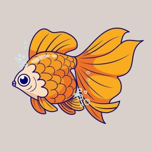 Bức hình cá chibi dễ thương dùng làm icon