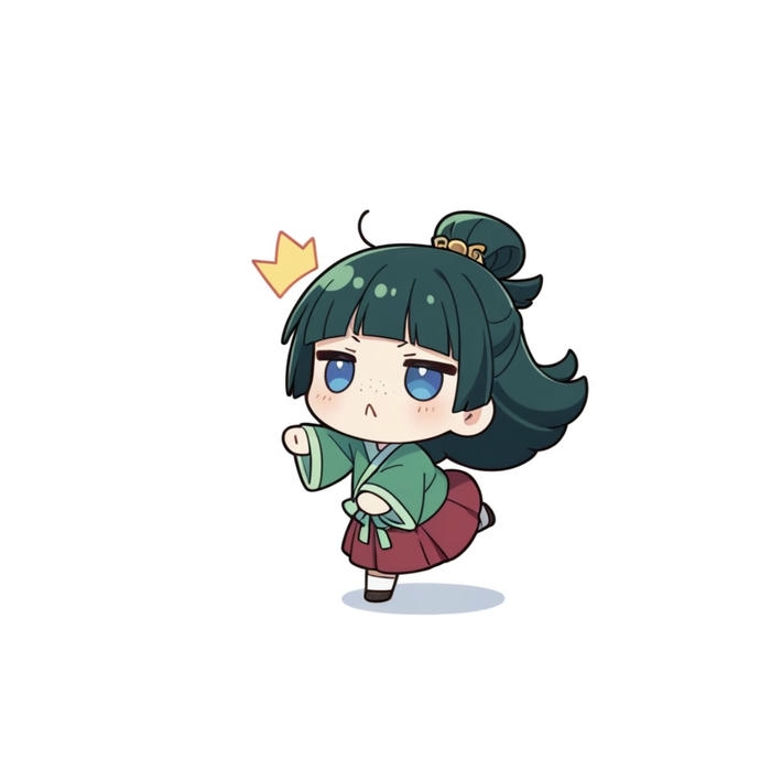 Hình ảnh anime chibi cô bé đáng yêu trong tranh vẽ