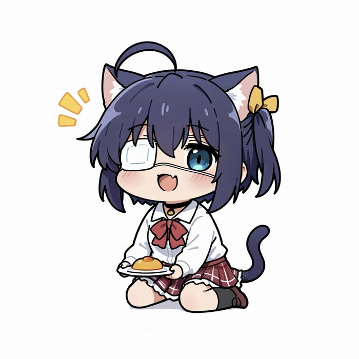 Hình ảnh anime nữ chibi biểu cảm trong trẻo