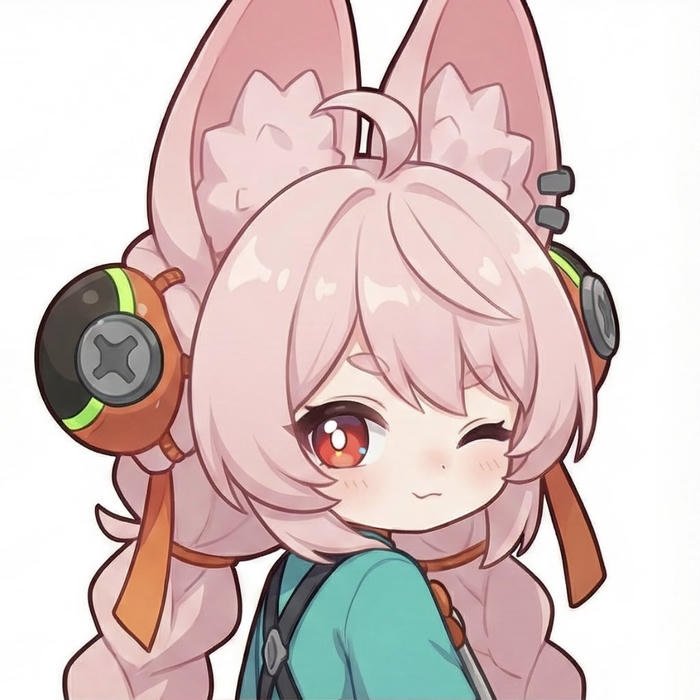 Hình ảnh anime nữ chibi thần thái vui vẻ