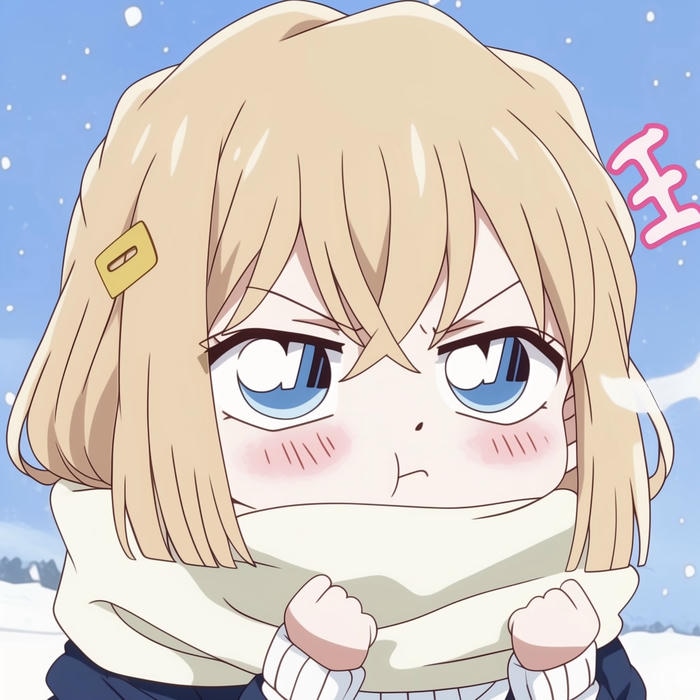 Hình ảnh anime nữ chibi thiết kế đơn giản