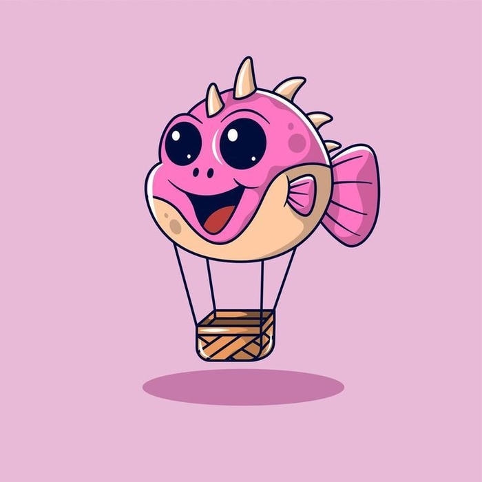 Hình ảnh cá chibi cute cho trang web