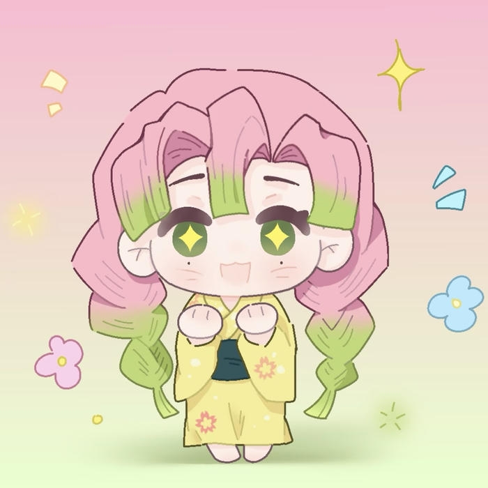 Hình anime nữ chibi gương mặt ngộ nghĩnh