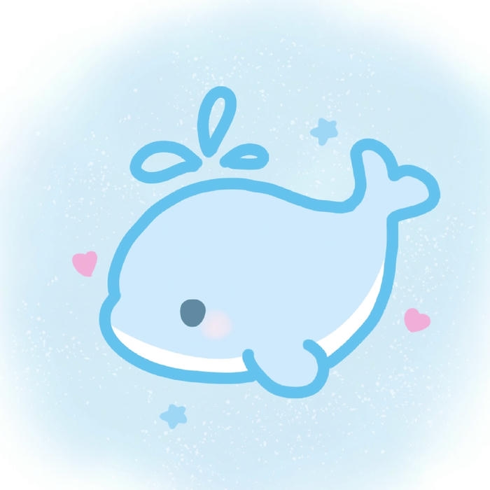 Hình cá chibi cute trong khung hình nhỏ