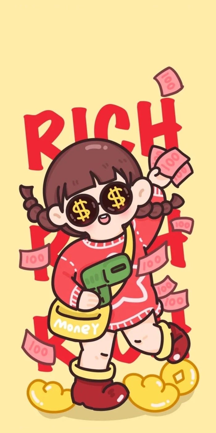 Hình nền chibi cute phong cách dễ thương anime