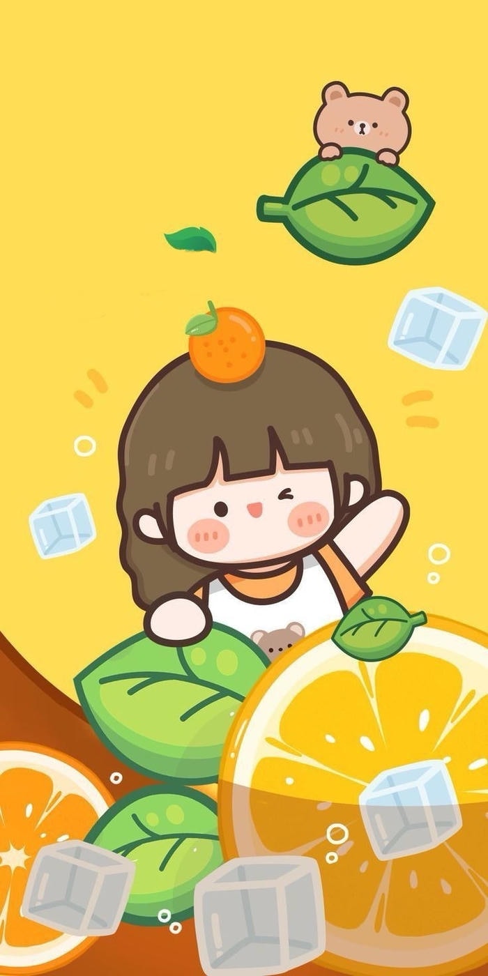 Hình nền chibi cute phong cách vẽ tay