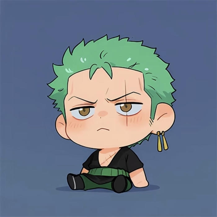 ảnh anime chibi zoro vừa ngầu vừa dễ thương