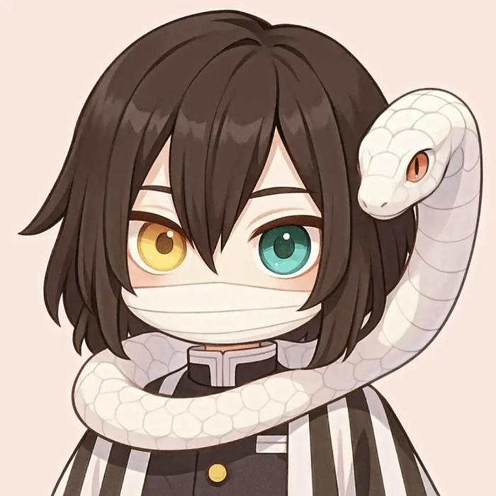 bức hình anime chibi nhân vật có mắt 2 màu