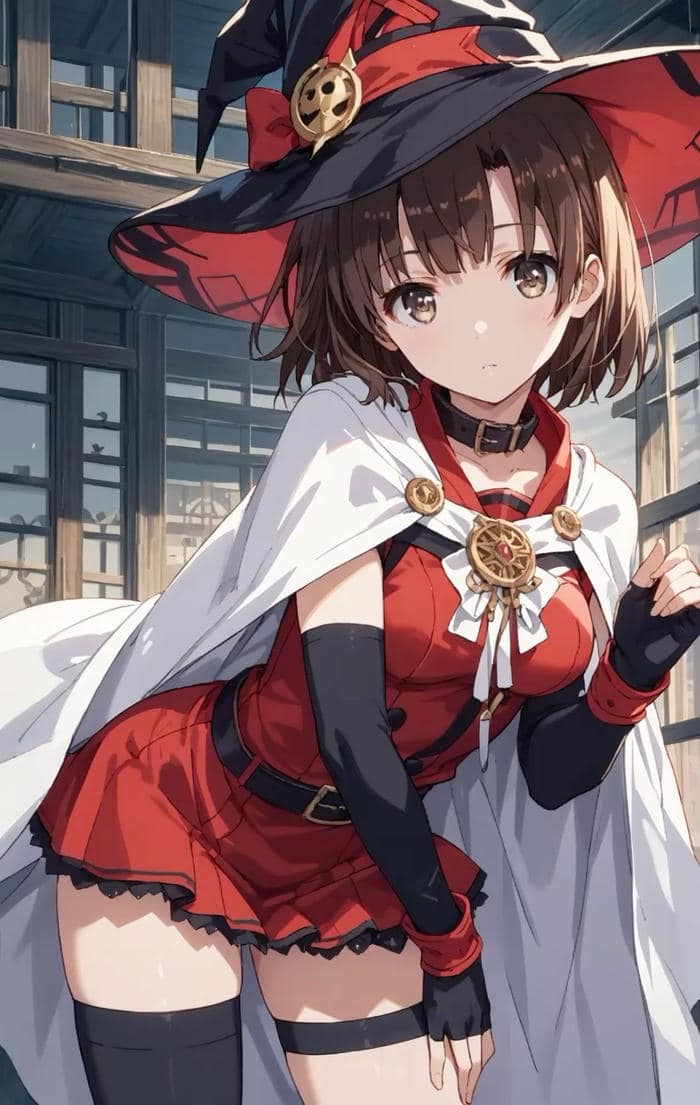 ảnh anime nữ tóc ngắn phù thuỷ đáng yêu