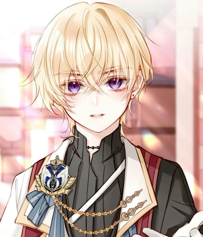 ảnh anime tóc vàng tóc ngắn trên vai