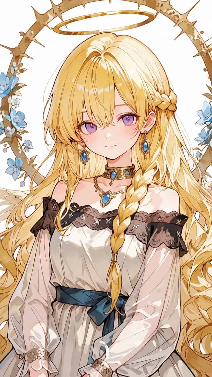 bức ảnh anime tóc vàng mang diện mạo quen thuộc