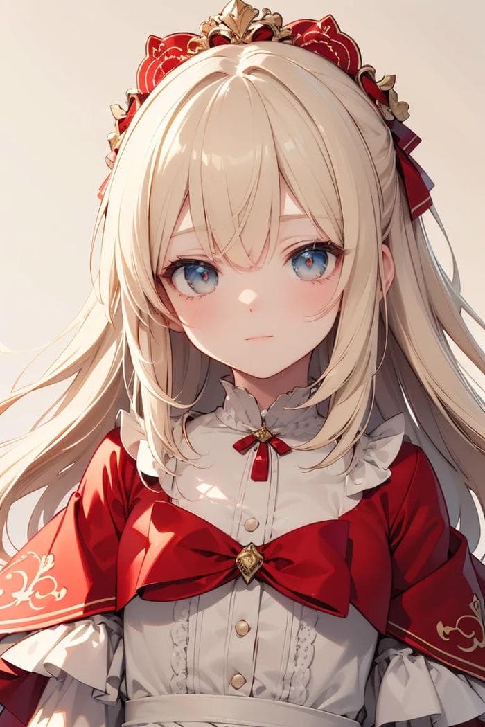 bức ảnh anime tóc vàng tóc thẳng đơn giản