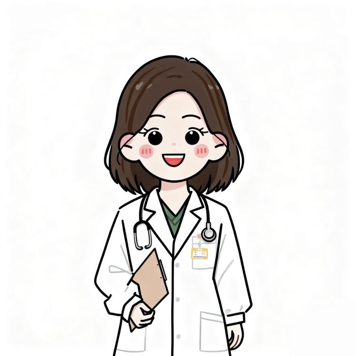 hình ảnh bác sĩ chibi mặc áo trắng