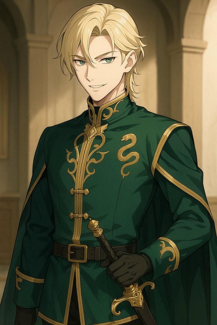 hình anime tóc vàng bố cục một chủ thể