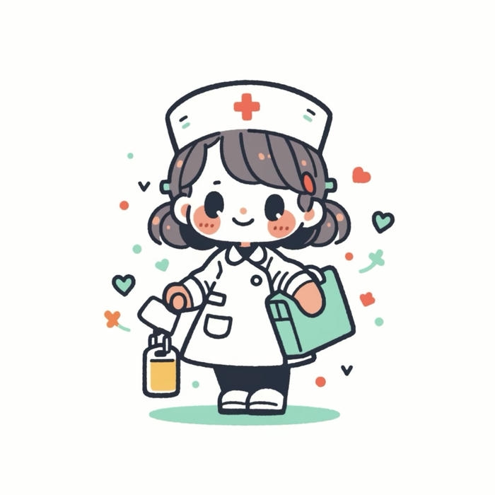 hình bác sĩ chibi tạo hình y tế cơ bản